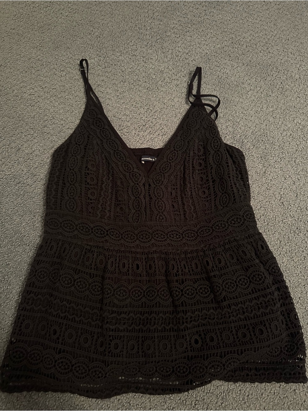 Abercrombie & Fitch Black Lace V-Neck Camisole